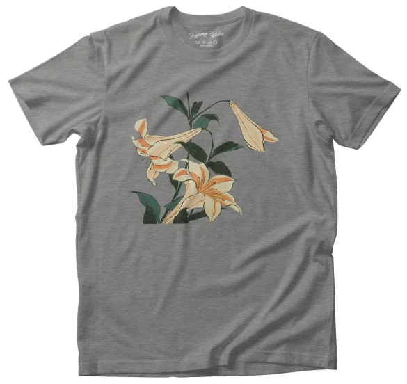 Koszulka Lilie Katsushika Hokusai