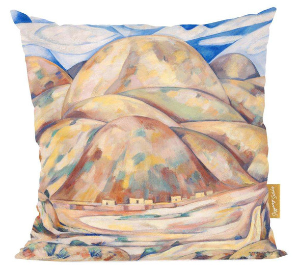 Poduszka Krajobraz nr 3, Kopalnie gotówki, Nowy Meksyk Marsden Hartley