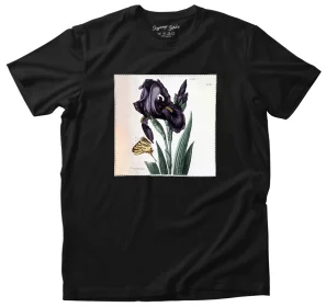 Koszulka z naszywką Irys szerokolistny Maria Sibylla Merian