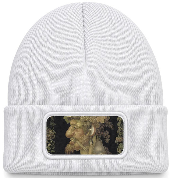 Czapka zimowa Jesień Giuseppe Arcimboldo – biała