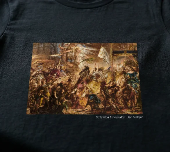Koszulka z nadrukiem Dziewica Orleańska Jan Matejko