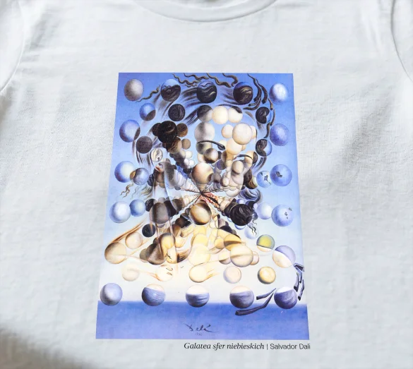 Koszulka z nadrukiem Galatea sfer niebieskich Salvador Dali