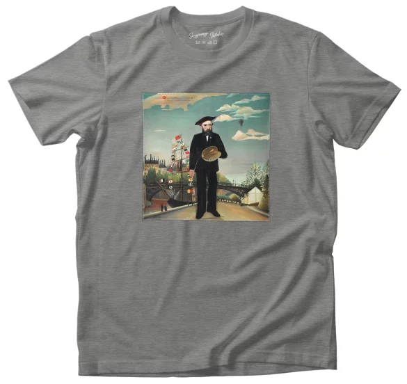 Koszulka z naszywką Autoportret Henri Rousseau