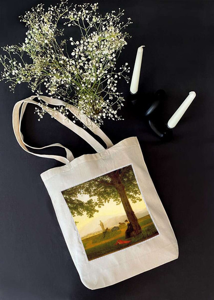 Torba z naszywką Taras ogrodowy Caspar David Friedrich