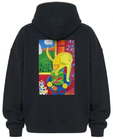 Bluza oversize Kot ze złotą rybką Henri Matisse