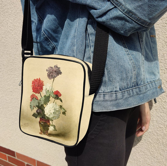 Torba listonoszka Peonie Anna Bilińska-Bohdanowiczowa