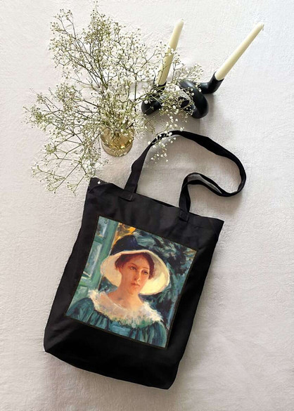 Torba z naszywką Młoda kobieta w ogrodzie Mary Cassatt