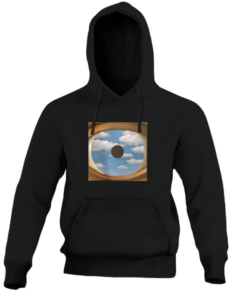 Bluza z naszywką Fałszywe Lustro René Magritte