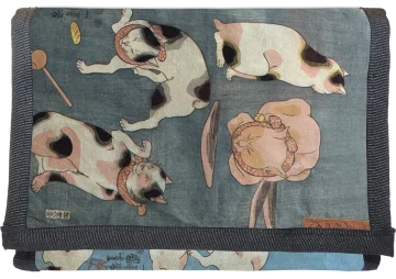 Portfel Przysłowia Ilustrowane przez Koty Utagawa Kuniyoshi