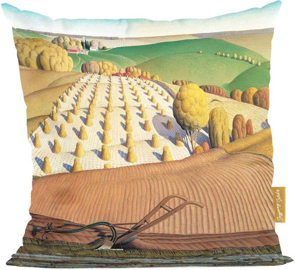 Poduszka Fall Plowing Grant Wood