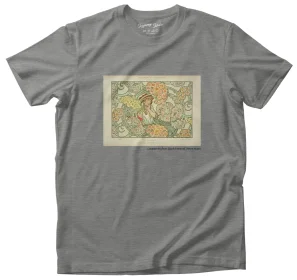 Koszulka z nadrukiem Langage des fleurs (Język kwiatów) Alfons Mucha