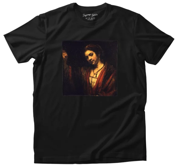 Koszulka z naszywką Portret Hendrickje Stoffels Rembrandt