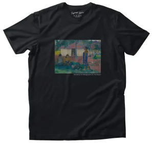 Koszulka z nadrukiem No te aha oe riri Dlaczego jesteś zły Paul Gauguin