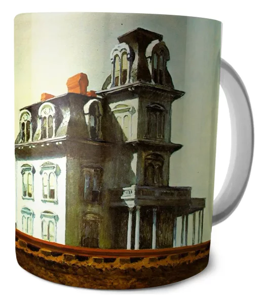 Kubek Dom przy torach kolejowych Edward Hopper