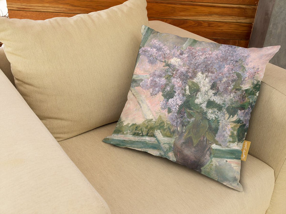 Poduszka Bzy w oknie Mary Cassatt