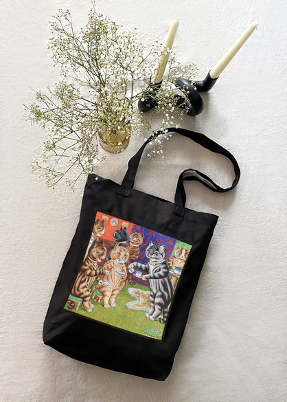 Torba z naszywką Herbata dla kota Louis Wain