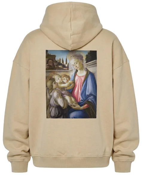 Bluza oversize Madonna, dziecko i 2 anioły Sandro Botticelli
