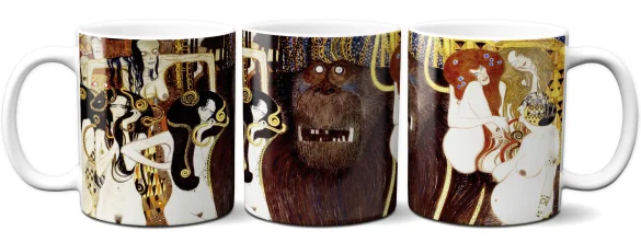 Kubek Fryz Beethovena Gustav Klimt