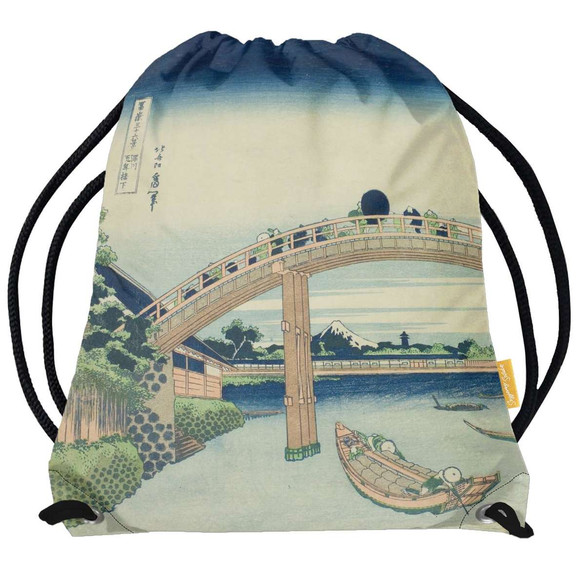 Worek Pod mostem Mannen w Fukagawa Katsushika Hokusai