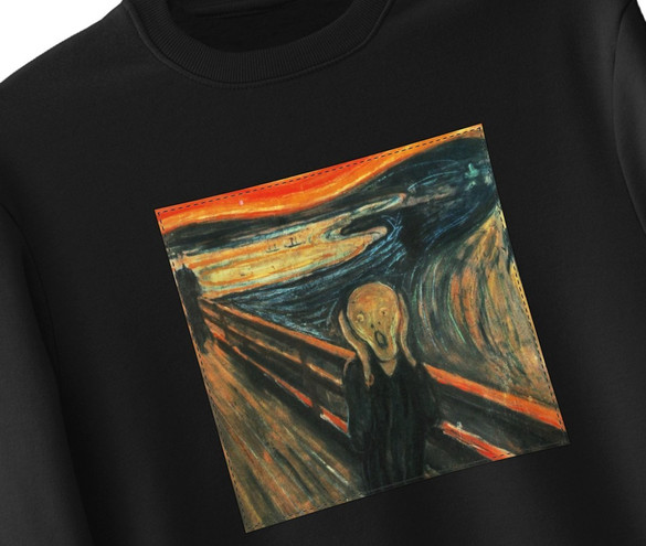 Bluza z naszywką Krzyk Edvard Munch