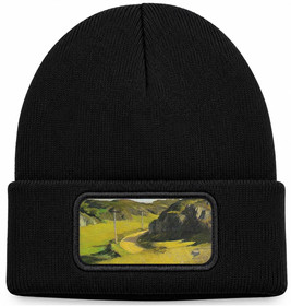 Czapka zimowa Droga w Maine Edward Hopper – czarna