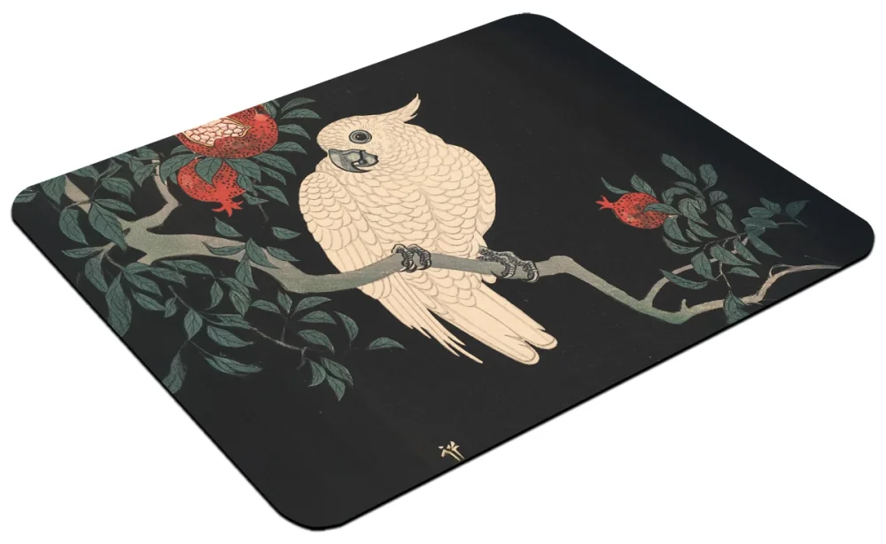 Podkładka Biała papuga i granat Ohara Koson 60x40cm