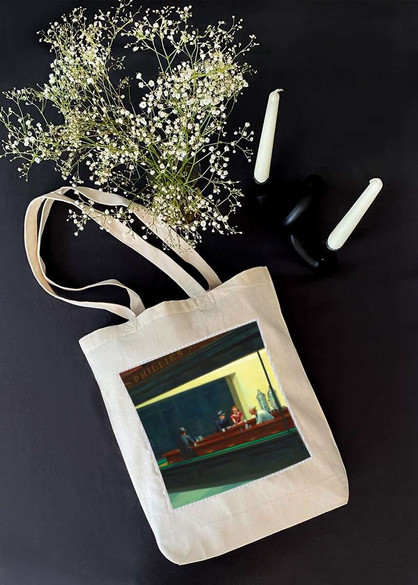 Torba z naszywką Nocne marki Edward Hopper