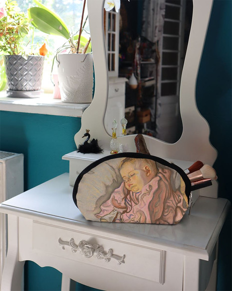 Kosmetyczka Śpiące dziecko na poduszce Stanisław Wyspiański