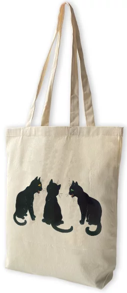 Torba bawełniana Czarne koty na śniegu Louis Wain
