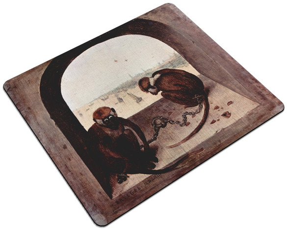 Podkładka Dwie małpy Pieter Bruegel starszy 24x19cm