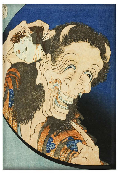 Magnes Śmiejący się Demon Katsushika Hokusai