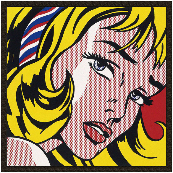 Naszywka Girl with Hair Ribbon Roy Lichtenstein