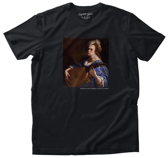 Koszulka z nadrukiem Autoportret jako lutnistka Artemisia Gentileschi