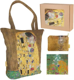 Zestaw prezentowy Gustav Klimt Torba + Kosmetyczka + Ściereczka