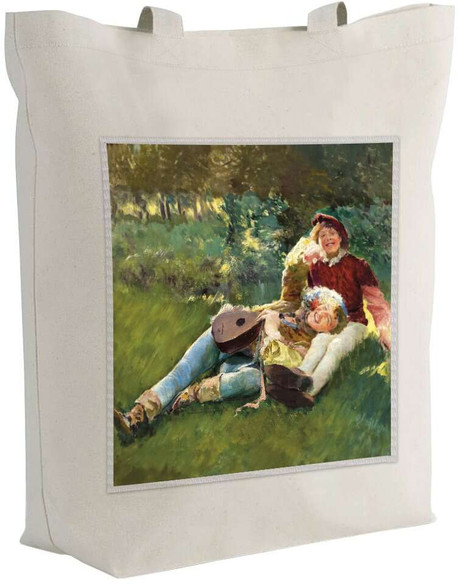 Torba z naszywką Wesołe pacholęta Leon Wyczółkowski