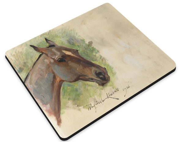 Podkładka Głowa gniadego konia Wojciech Kossak 36x29cm