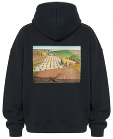 Bluza oversize Fall Plowing Grant Wood