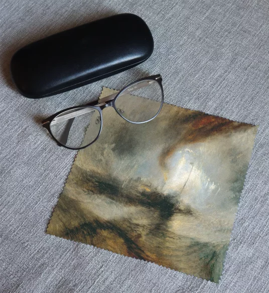 Ściereczka do okularów Śnieżyca: Parowiec na wejściu do portu William Turner