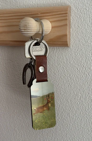 Brelok Zając wśród zboża Józef Chełmoński