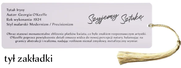 Zakładka do książki Biały irys Georgia O’Keeffe