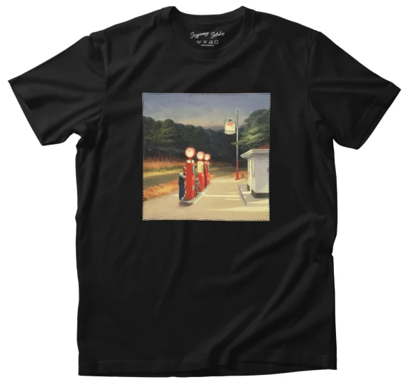 Koszulka z naszywką Benzyna Edward Hopper