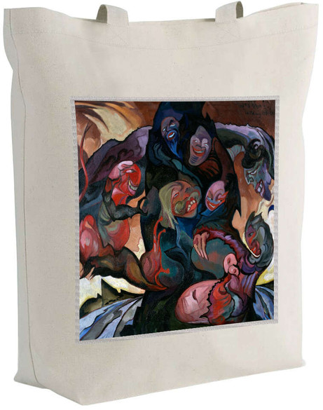 Torba z naszywką Kompozycja fantastyczna, Wizja z maskami Witkacy