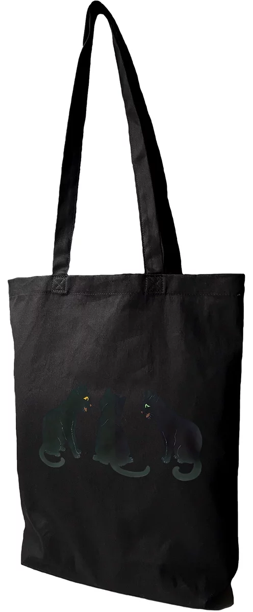 Torba bawełniana Czarne koty na śniegu Louis Wain