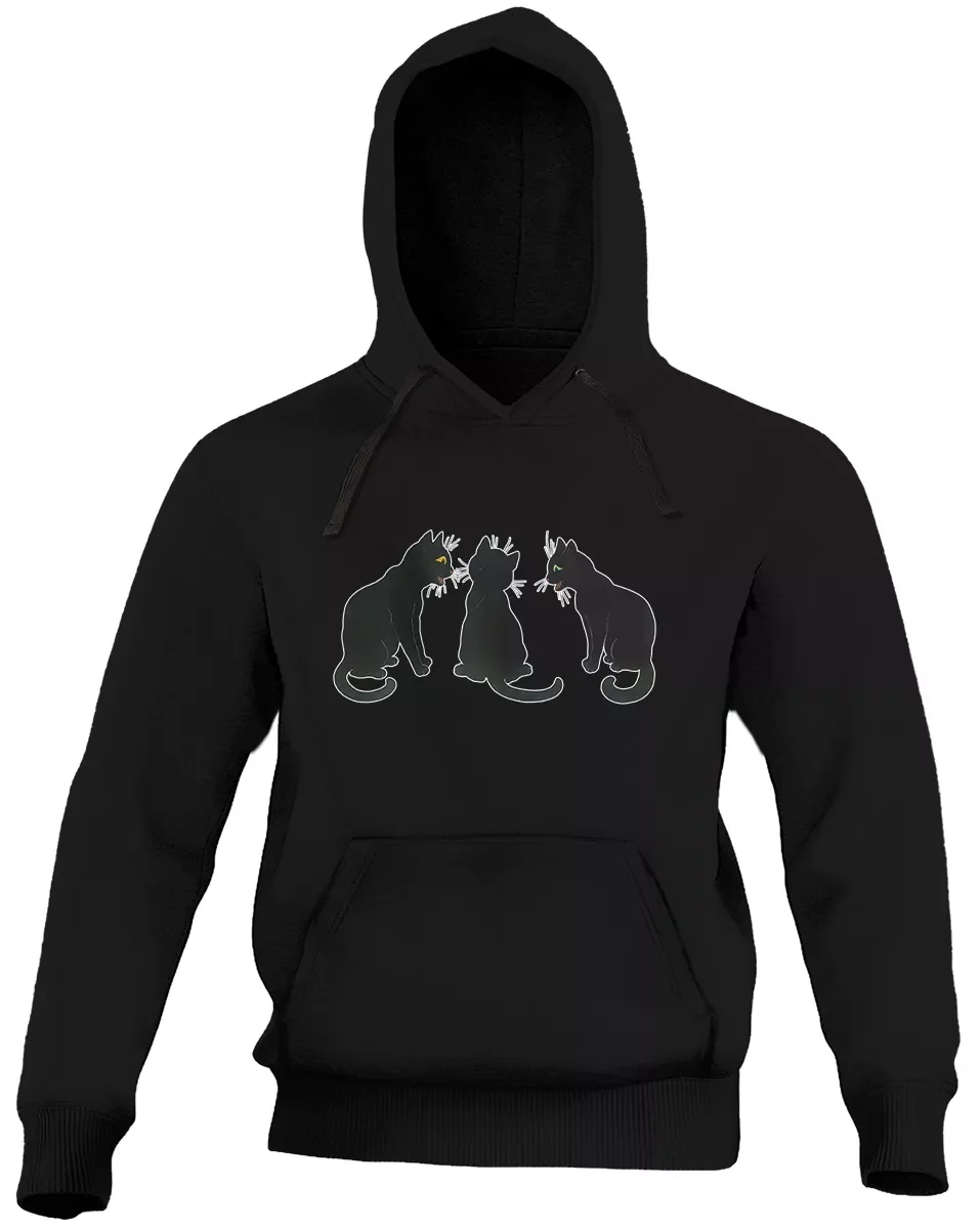 Bluza Czarne koty na śniegu Louis Wain