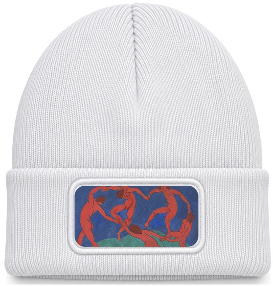 Czapka zimowa Taniec Henri Matisse – biała