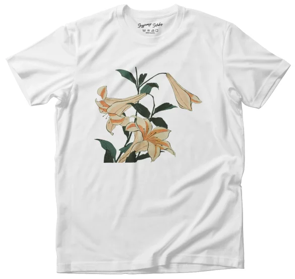 Koszulka Lilie Katsushika Hokusai