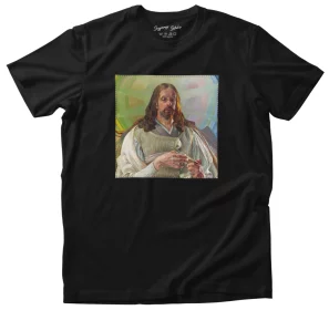 Koszulka z naszywką Chrystus w Emaus - środkowa część tryptyku Jacek Malczewski