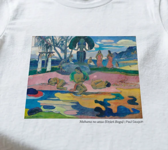 Koszulka z nadrukiem Mahana no atua (Dzień Boga) Paul Gauguin