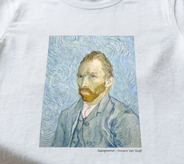 Koszulka z nadrukiem Autoportret (F627) Vincent Van Gogh