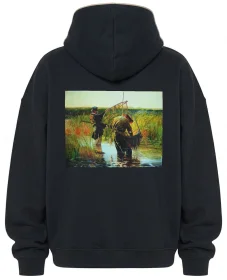 Bluza oversize Rybacy brodzący w wodzie Leon Wyczółkowski